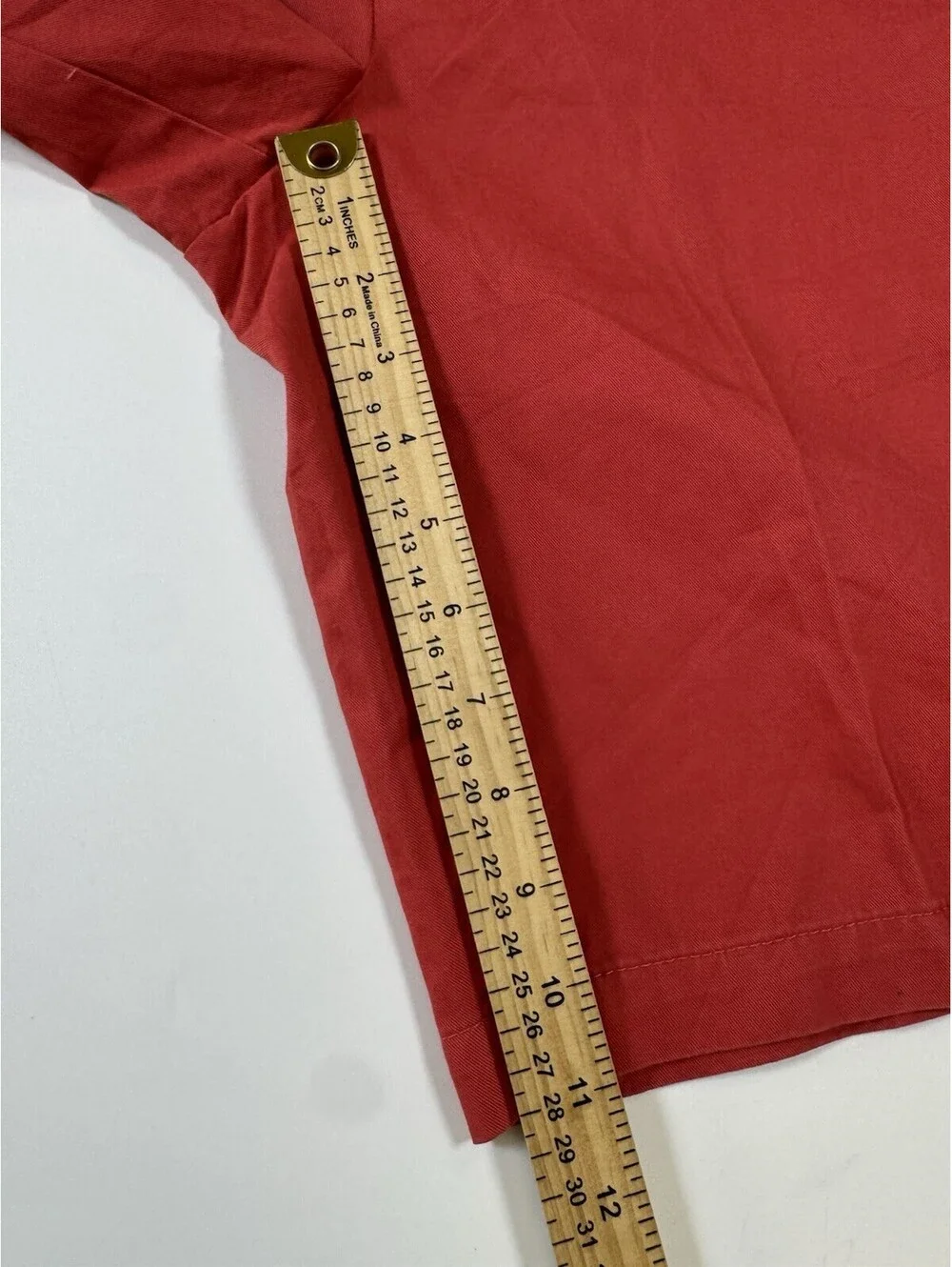 Banana Republic Emerson Shorts Men’s 30 Red Straight Fit 11” Chino NWT
